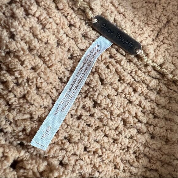 Free People Be Yours Cowl Neck Sweater Camel - Picture 6 of 12